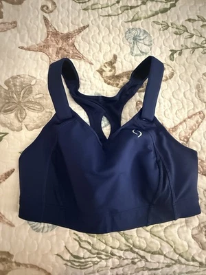 MOVING COMFORT Brooks Juno Sport Bra 350025 Racerback Wireless Navy Size 36D - Image 1 of 3