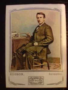 Thomas Edison 2009 enchufe de corte Topps Mayo's #172 plateado como nuevo - Imagen 1 de 1