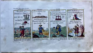 Alkolor Geistl emblem copperplate engravings Bodenehr Simon Sommer ants Rebus 1699 - Picture 1 of 7