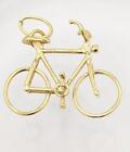 14K 2g Yellow Gold Mountain Bike Cyclist Bicycle Racing Charm pendant