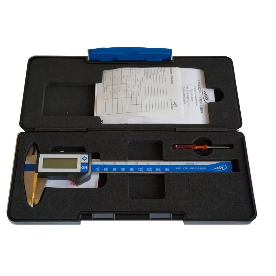 Taschenmessschieber digital Schieblehre Messschieber 150mm HeliosPreisser 018979 - Bild 1 von 3