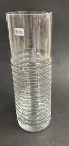 SCHOTTZWIESEL RIBBED CLEAR GLASS MARTINI PITCHER schott wiesel 10" - Picture 1 of 14