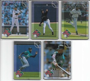 1996 Metal Impressions Ken Griffey Jr. (5) Card Set Lot Mariners 1-5 All Metal