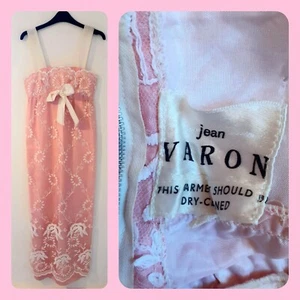 Vintage 1960er Jean Varon Seide rosa Abendkleid XS - Bild 1 von 8