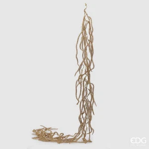 EDG Enzo De Gasperi EDG Enzo De Gasperi Festone Natale Sedum Glitter H 190 Cm Or - Imagen 1 de 1