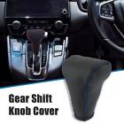 Black Car Gear Shifter Shift Knob Cover for Honda CR-V 2017-2021 Blue Stitches