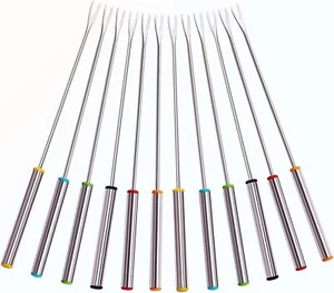 Stainless Steel Fondue Forks,Chocolate Dipping Fork with Heat Multicolor - Picture 1 of 6