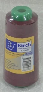 Birch Overlocker / Serger Thread WINE, 2500m Cone For Overlocking, Colour #178 - Picture 1 of 2