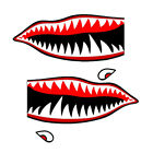Lot De 2 Télécommandes (Rc16) 10,2 Cm Flying Tigars Shark Teeth Airplane Sticker