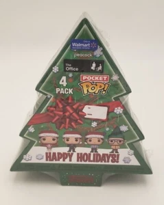 Neu The Office Happy Holidays Funko Pocket POP 4-Pack (Walmart Exclusive) - Bild 1 von 2