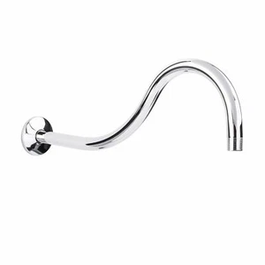 Brazo de extensión de cabezal de ducha JS, estilo arco alto, 16 in. Longitud ensamblada, cromo F - Imagen 1 de 8