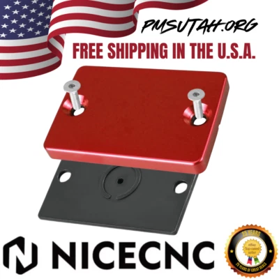 Aluminum Brake Reservoir Cap Cover Red Kawasaki KFX700 KFX 700 2004-2009 ATV  Foto 1 de 4