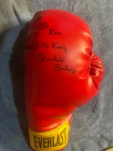 Autographed Randall Bailey KO King Red Everlast Boxing Glove Signed - Picture 1 of 4