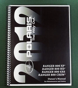 2012 Polaris Ranger 800 XP Owner's Manual: 103 Pages & Protective Covers! - Bild 1 von 1