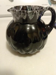 Vtg Pottery w handle Glaze Drip 4.5in - Picture 1 of 4
