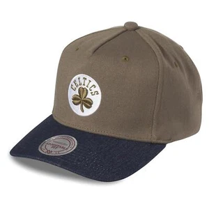 Mitchell und Ness NBA Snapback Denim  Boston Celtics Olive - Foto 1 di 1