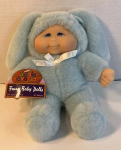 Muñeca de peluche Blue Bunny nueva con etiquetas bebé peludo 9" - Imagen 1 de 8