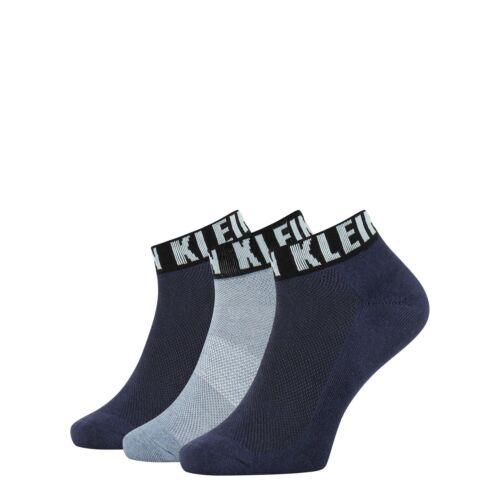 Calvin Klein Quarter Socks Mens Cotton Blend Logo Cuff Sports Sock (3 PACK)