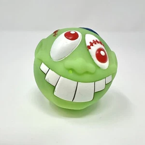 Wacky Ball Green Squirt Head Bootleg Eyeball Buck Tooth Madballs WEIRD BALL - Picture 1 of 7