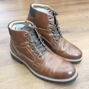 Men's Sonoma Size 9.5 Goods for Life Anthony Cognac Brown Lace Up Boots - Picture 1 of 11
