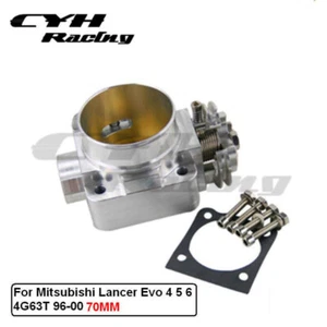 70MM Aluminum Throttle Body For Mitsubishi Lancer Evo 4 5 6 4G63T 96-00 - Picture 1 of 4