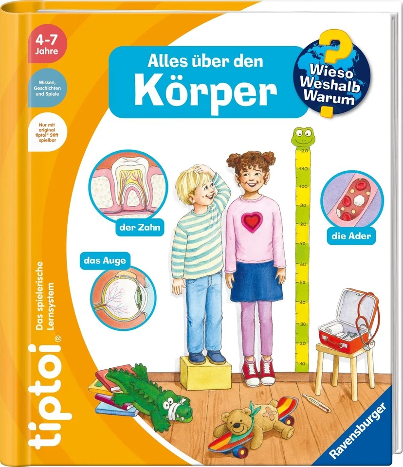 Ravensburger 49228 tiptoi Wieso? Weshalb? Warum? Alles über den Körper