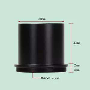 M42X0,75 adattatore telescopio filo a 38 mm adattatore oculare fotocamera - Foto 1 di 7