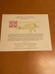 Napex 1973 Philatelic Exhibition Souvenir Card SC32,by Department Of Treasury - Picture 1 of 3