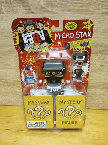 New FGTeeV Micro Stax 3 Pack, DUDDY plus 2 MYSTERY FIGURES Bonkers Toys Cover
