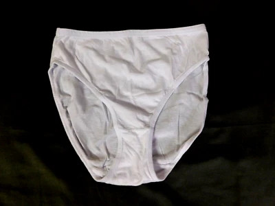 6 Pair VINTAGE Cotton PINK PANTY Size 7 WHITE - Image 1 of 4