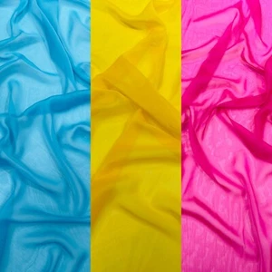 Chiffon Two Tone Sheer Fabric, by The Yard. - Picture 1 of 80
