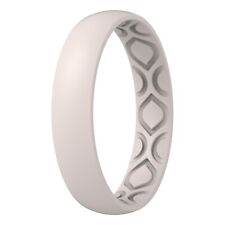 ThunderFit Women Breathable Eternity Pattern Silicone Ring 4mm Width (1 Pack)