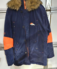 NICE NFL Reebok Denver Broncos Team Apparel On Field Jacket Parka Men's Large