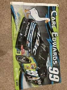 Nascar Carl Edwards Roush Fenway Racing Banner 3’x5’ Double Sided #99 - Picture 1 of 5