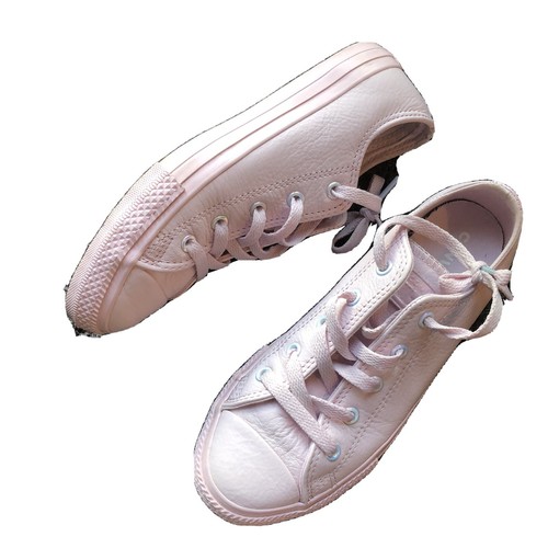 Scarpe Converse All Star Youth US 3 da donna 5 Chuck Taylor in pelle di bue rosa