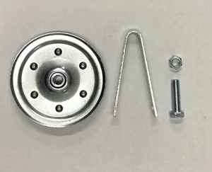 4" Pulley Sheave Fork 200lb Heavy Duty Garage Door OHD 3/8 Bore 6 Rivet Nut Bolt - Picture 1 of 6