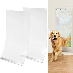 2 Pack Dog Door Replacement Flaps Compatible with Extra Large Dog Door, 17.95" X - Picture 1 of 12