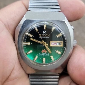 Vintage SS Ricoh 21 Jewels Automatic Shockproof Sammlerstück Herren Armbanduhr. - Bild 1 von 11