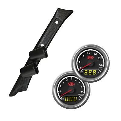 Pillar Pod w/ 2in1 Gauges Diesel Boost Volt Ext Temp Volt for Landcruiser 80 Ser - Image 1 of 4