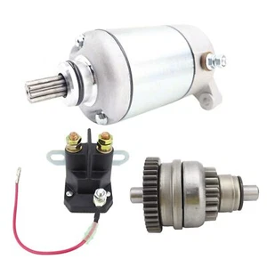 Starter Motor & Relay for Polaris Sportsman 500 HO 6x6 2003-2004 18645 & Bendix - Foto 1 di 10