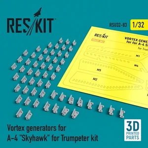 Vortex generators for A-4 Skyhawk for Trumpeter kit ResKit RSU32-0083 Scale 1:32 - Picture 1 of 24