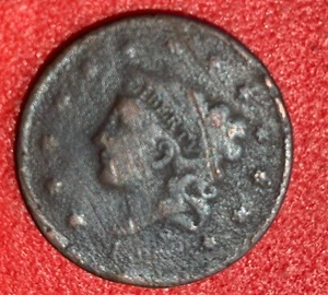 18 ?? Braided Hair Liberty Large One Cent Piece USA - Bild 1 von 4