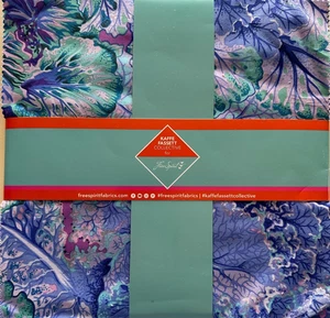 KAFFE FASSETT COLLECTIVE -ROYAL- 10X10 LAYER CAKE FOR FREE SPIRIT FABRICS - Picture 1 of 6