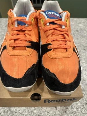 REEBOK VENTILADOR SUPREME NEGRO NARANJA BLANCO Hombre talla 9.5 con CAJA Original Foto 1 de 4