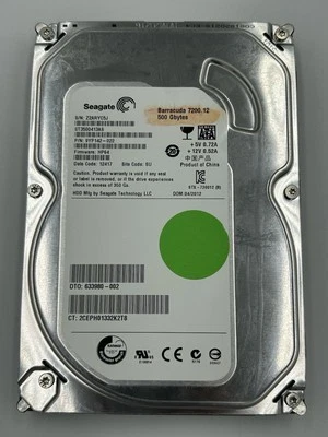 Desktop Computer Seagate ST3500418AS 500GB Barracuda SATA Hard Disk Drive - Image 1 of 4