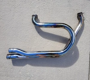 Harley Exhaust 2 into 1 Header Pipe Shovelhead FX FXE Sturgis - Picture 1 of 15