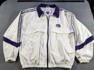 Chaqueta De Colección Colorado Rockies XL MLB Pro Player Abrigo Béisbol Blanco Cremallera Años 90 - Imagen 1 de 13