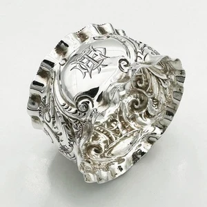 NAPKIN RING STERLING SILVER VICTORIAN Birmingham 1899 Rolason Brothers - Picture 1 of 5