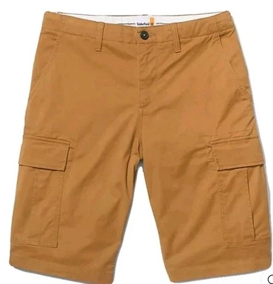 Pantalones Cortos Timberland Carga Para Hombre Talla 36 Marrón Trigo 10” Entrepierna Usados en Excelente Condición Foto 1 de 4