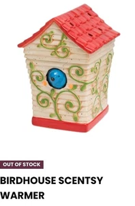 Retired Replacement Scentsy Warmer Dish BIRDHOUSE 2010 Vintage Bird Whimsical - Picture 1 of 8